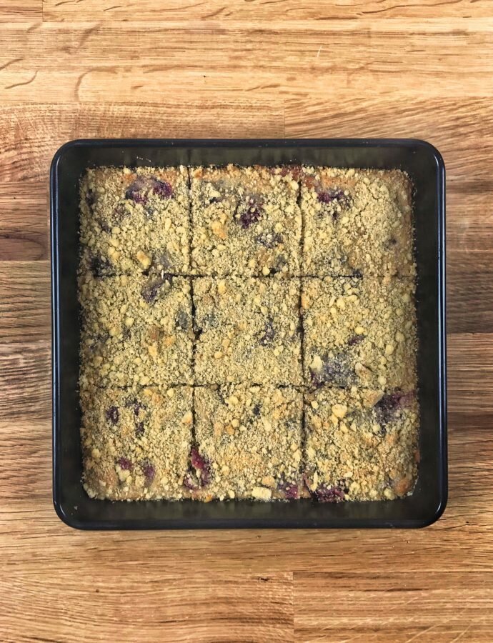 Cherry Bakewell Blondies