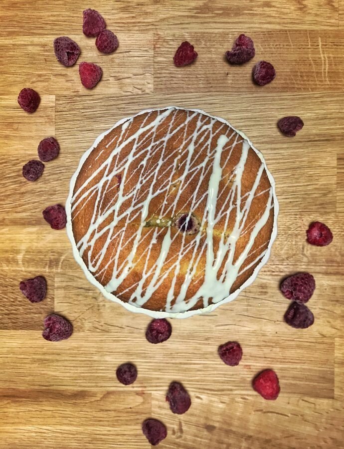 Raspberry and White Chocolate Torte