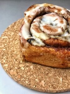 Cinnamon roll with icing